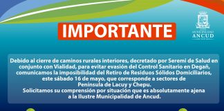 Suspendida recolección de residuos domiciliarios en sectores rurales