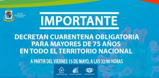 Decretan cuarentena obligatoria para mayores de 75