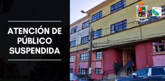 Se suspende la atención de público en el Edificios Municipales.