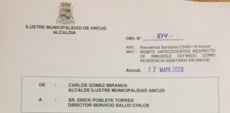 Alcalde de Ancud informó de irregularidades de residencia sanitaria a autoridades sanitarias