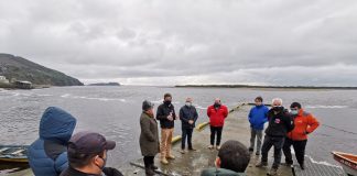 Alcalde de Ancud aborda junto a Director Regional de Obras Portuarias y pescadores el embancamiento en rio Pudeto