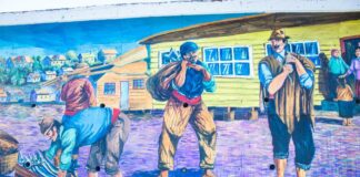Mural en Costanera de Ancud rescata histórico barrio La Arena