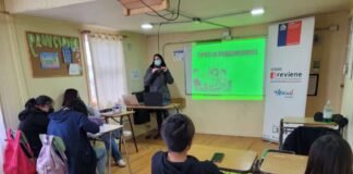 Senda y Dirección de Seguridad Pública realizan charla preventiva en colegios de Ancud