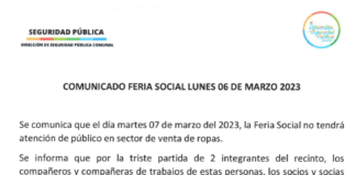 Comunicado Dirección de Seguridad Pública