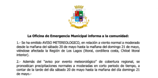 La Oficina de Emergencia Municipal informa a la comunidad