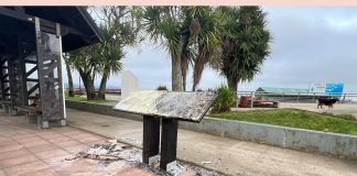 Vándalos atacan nueva Costanera de Ancud