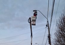 Accidente vehicular provoca daños en alumbrado público en sector camino a Lechagua