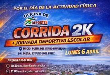 CORRIDA DÍA DE LA ACTIVIDAD FÍSICA 2K – 06 ABRIL 10:30HRS
