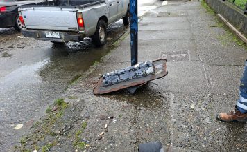 Alcalde supervisa daños en semáforos tras temporal en Ancud y anuncia inversión para su renovación